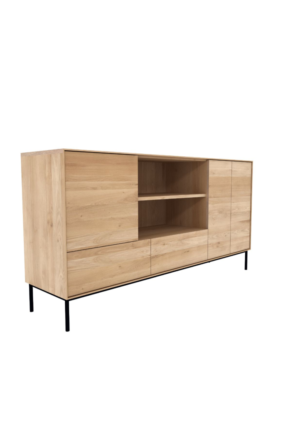 Modern Varnished Oak Sideboard | Ethnicraft Whitebird | Woodfurniture.com