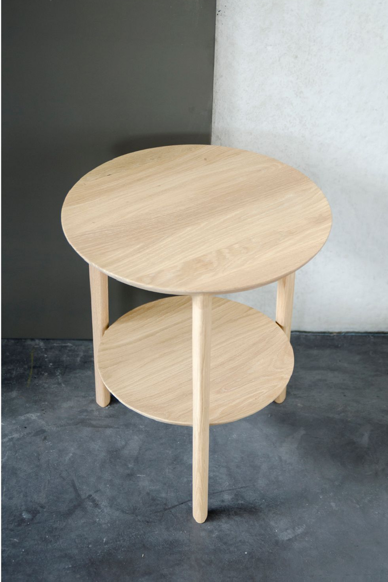 Circular Tiered Side Table | Ethnicraft Bok | Woodfurniture.com