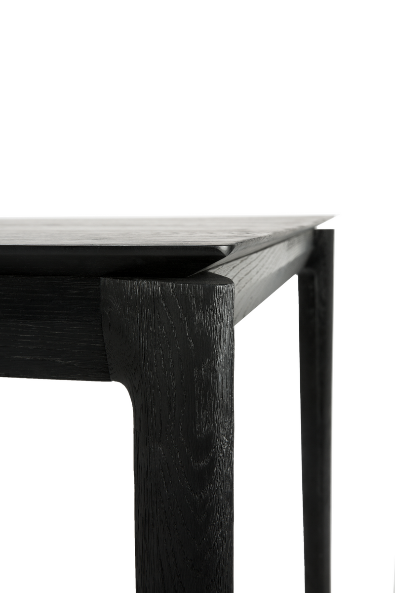 Black Oak Minimalist Dining Table | Ethnicraft Bok | Woodfurniture.com