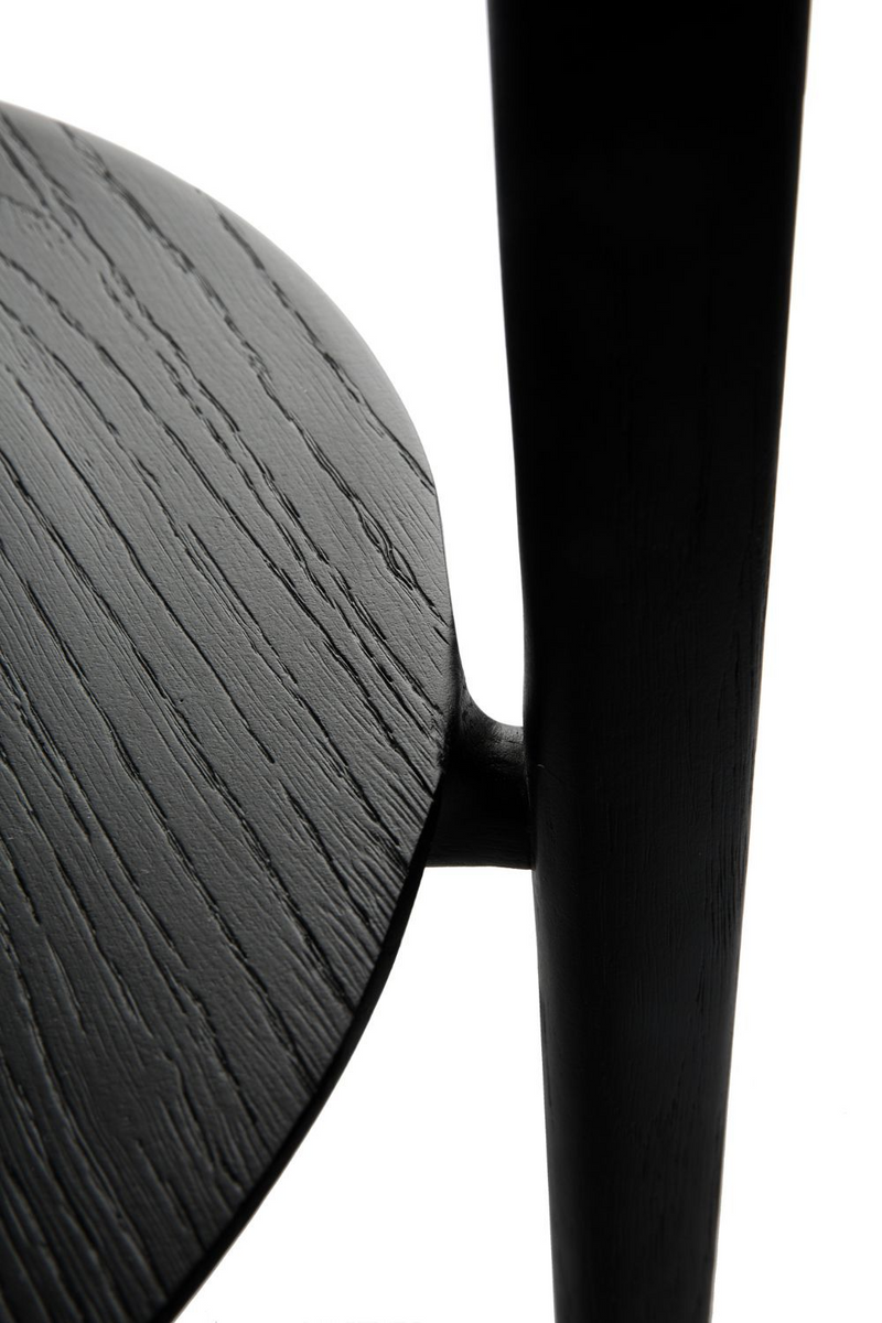 Circular Tiered Black Oak Side Table | Ethnicraft Bok | Woodfurniture.com