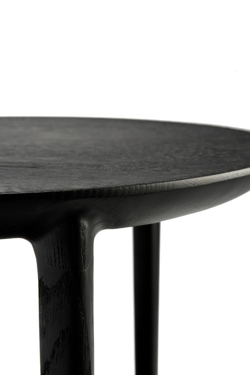 Circular Tiered Black Oak Side Table | Ethnicraft Bok | Woodfurniture.com