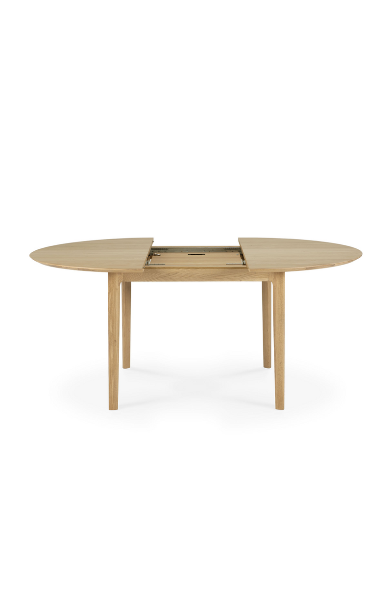 Oak Extendable Round Dining Table | Ethnicraft Bok | Woodfuniture.com
