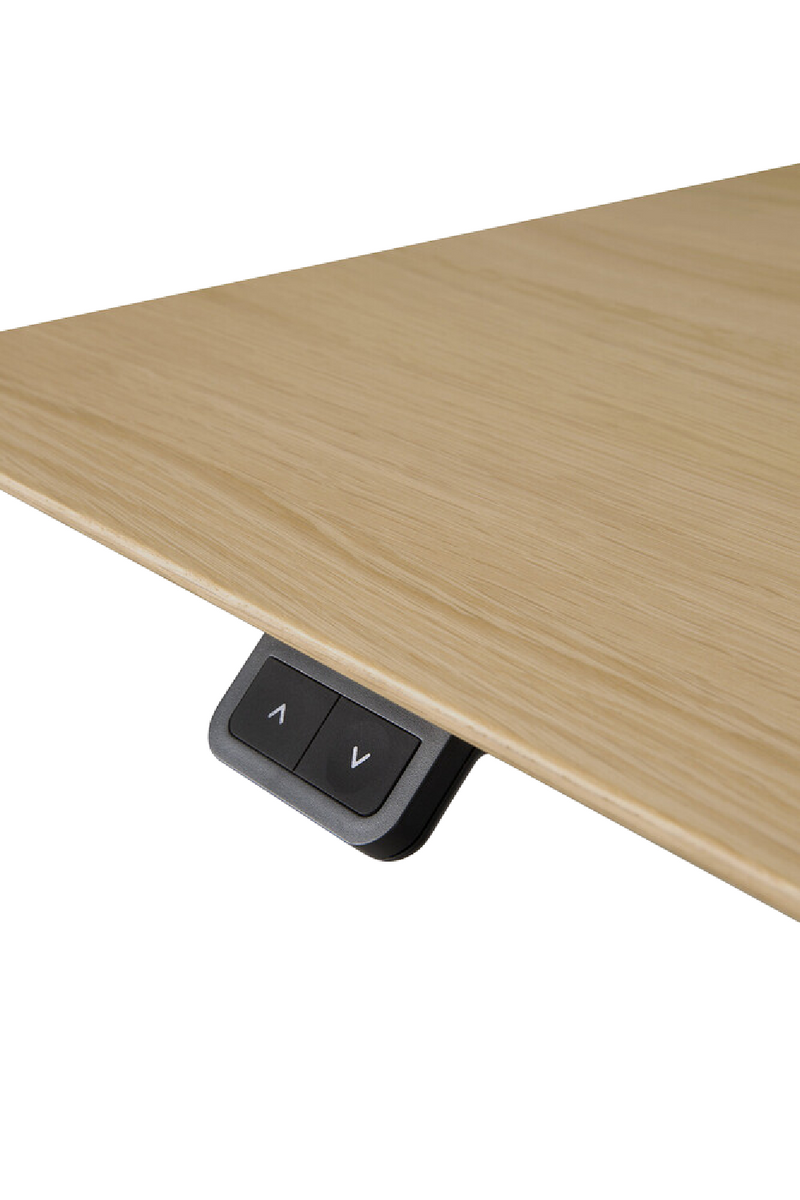 Oak Adjustable Desk M | Ethnicraft Bok | Woodfurniture.com