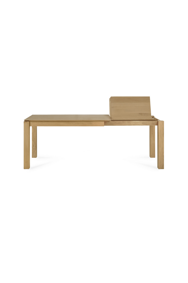 Oiled Oak Extendable Dining Table | Ethnicraft Slice | Woodfurniture.com