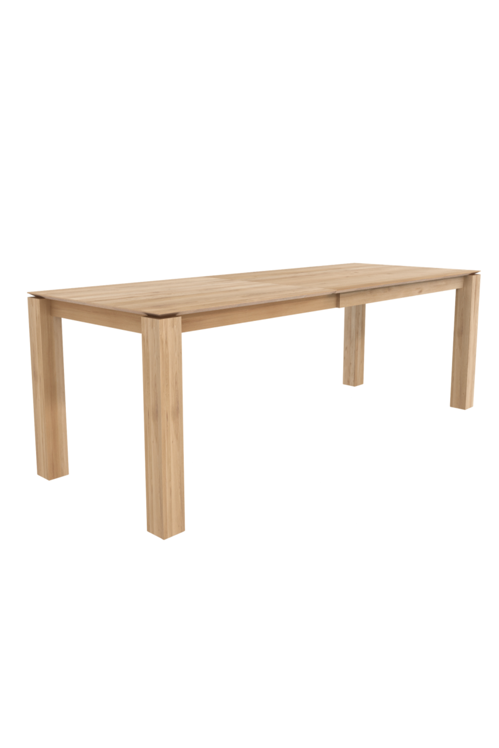 Oiled Oak Extendable Dining Table | Ethnicraft Slice | Woodfurniture.com