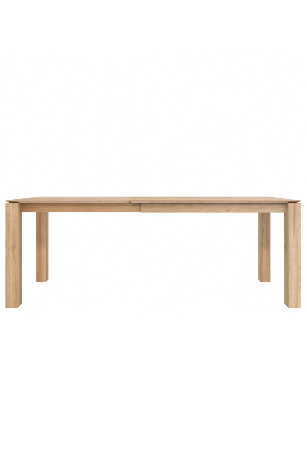 Oiled Oak Extendable Dining Table | Ethnicraft Slice | Woodfurniture.com