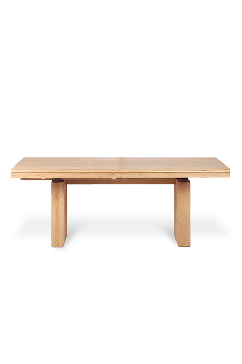 Scandinavian Extendable Oak Dining Table  | Ethnicraft Double | Woodfurniture.com