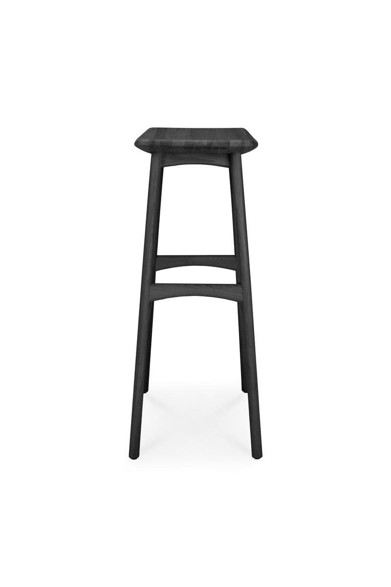 Wooden Backless Barstool | Ethnicraft Osso | Woodfurniture.com