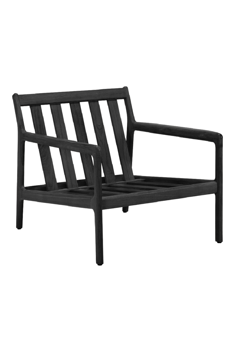 Outdoor Black Teak Lounge Chair | Ethnicraft Jack | Woodfurniture.com
