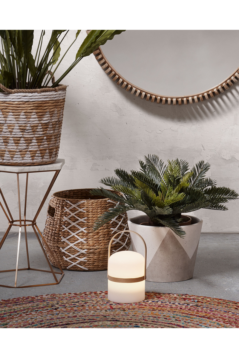 White Woven Decorative Basket Set | La Forma Mast | Woodfurniture.com