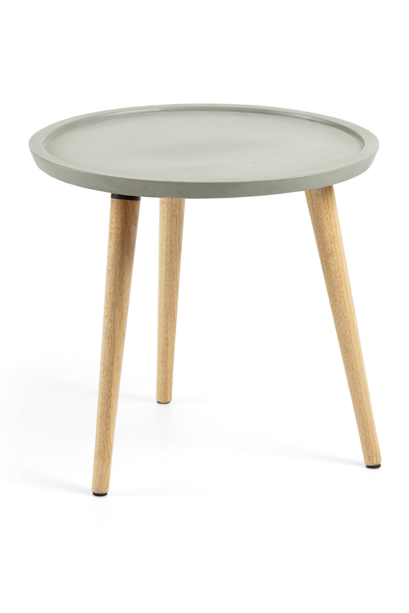 Rubber Wood Side Table | La Forma Lucy | Woodfurniture.com