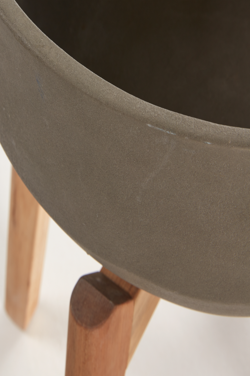 Gray Ceramic Planter | La Forma Subject | Woodfurniture.com