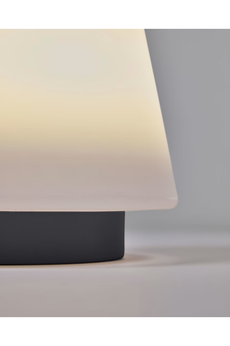 White Bell-Shaped Table Lamp | La Forma Udiya | Woodfurniture.com