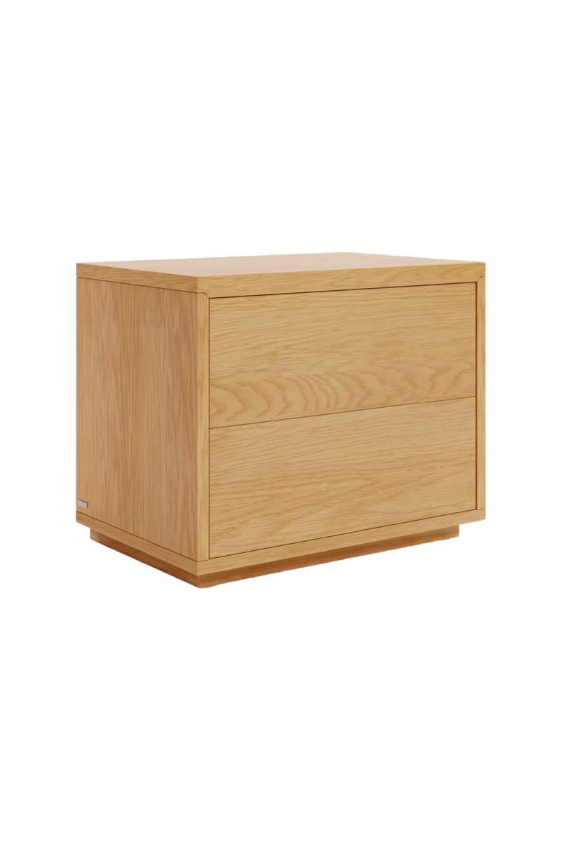 Natural Oak Bedside Table | La Forma Abilen | Woodfurniture.com