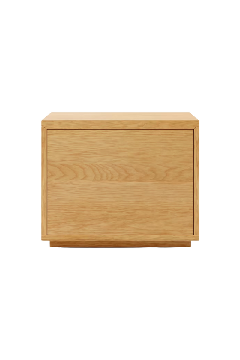 Natural Oak Bedside Table | La Forma Abilen | Woodfurniture.com