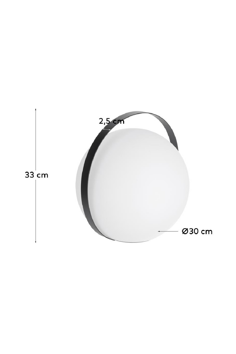 Spherical Outdoor Table Lamp | La Forma Dinesh | Woodfurniture.com