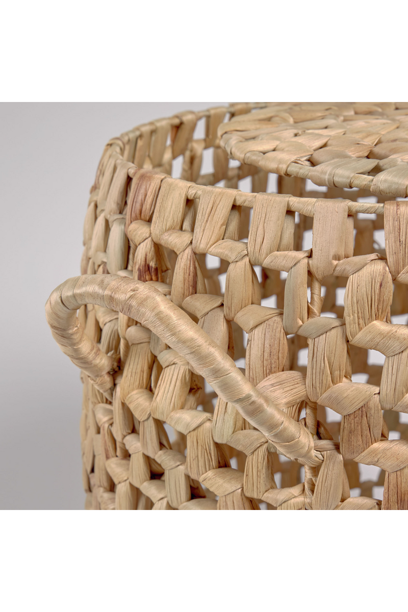 Woven Natural Fibers Basket With Handles | La Forma Zaya | Woodfurniture.com