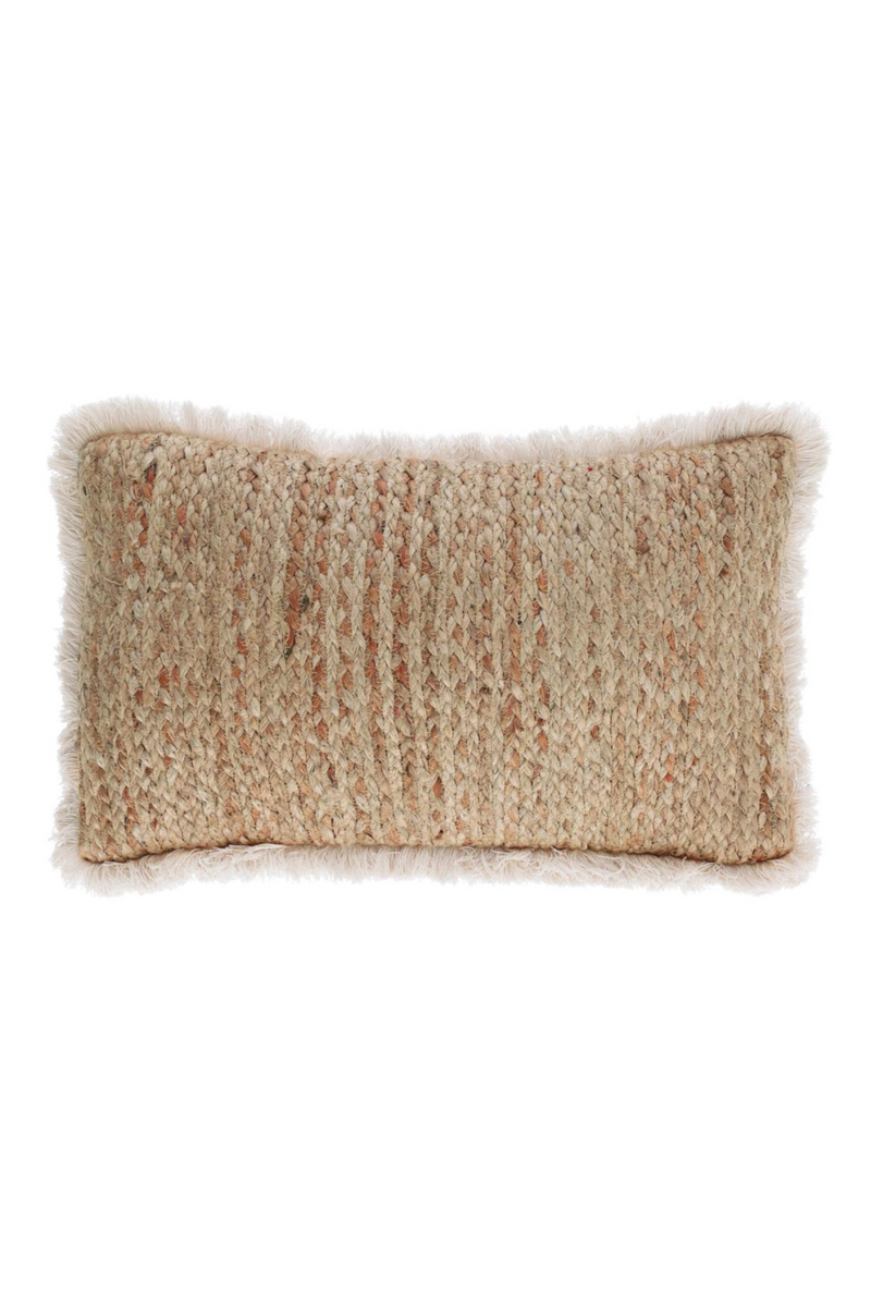 Jute Fringed Throw Pillow Covers (2) | La Forma Clidia | Woodfurniture.com