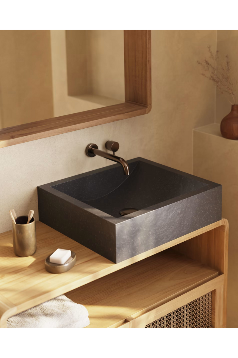 Modern Terrazzo Bathroom Sink | La Forma Delina | Woodfurniture.com