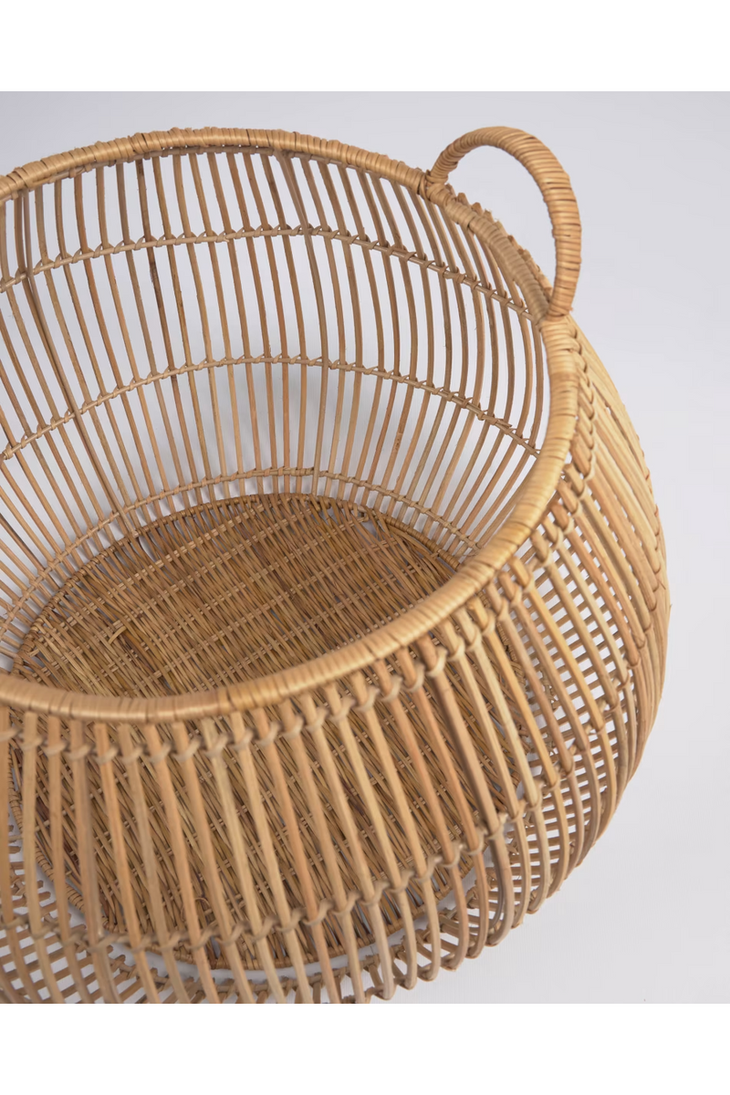 Rattan Slatted Basket Set (2) | La Forma Daya | Woodfurniture.com