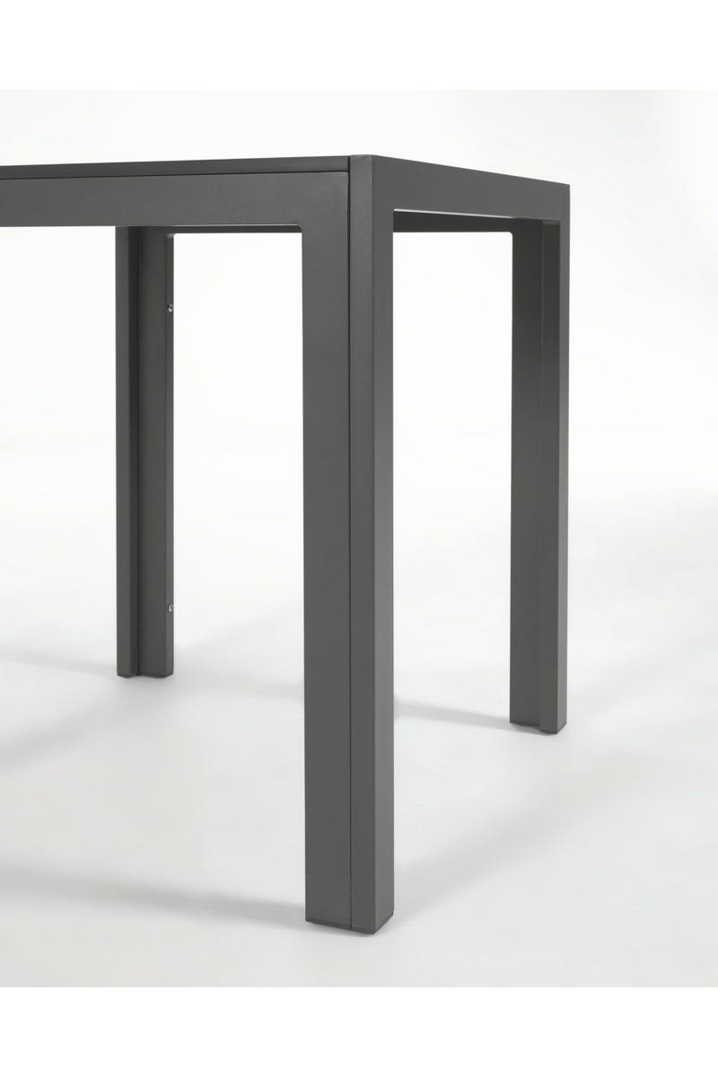 Black Aluminum Outdoor Table | La Forma Sirley | Wood Furniture