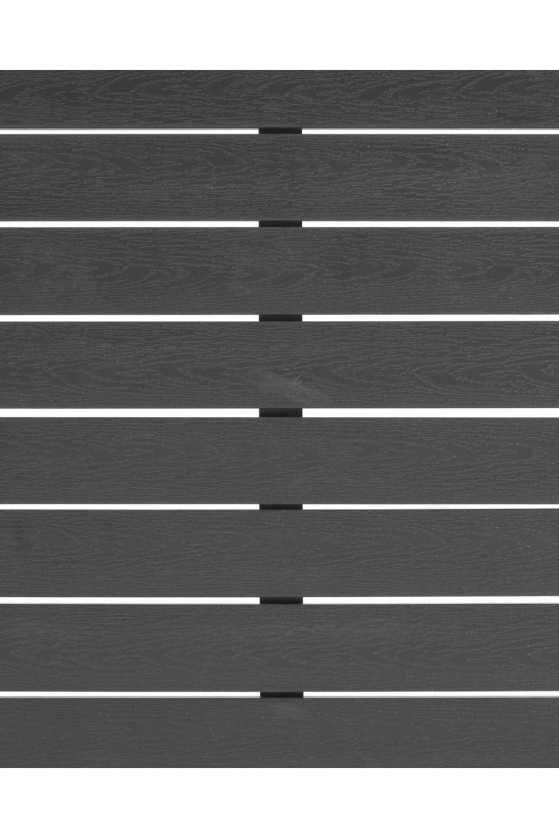 Black Aluminum Outdoor Table | La Forma Sirley | Wood Furniture