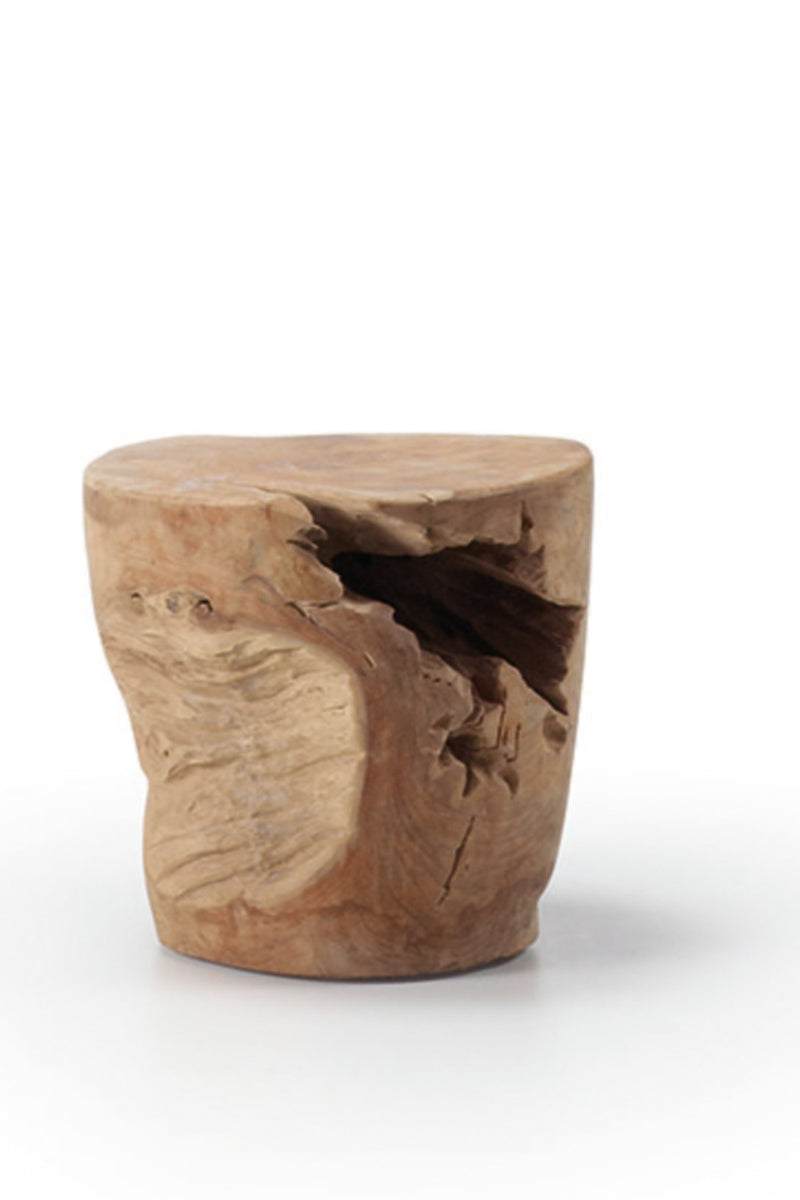 Teak Stump Side Table | La Forma Tropicana | Woodfurniture.com