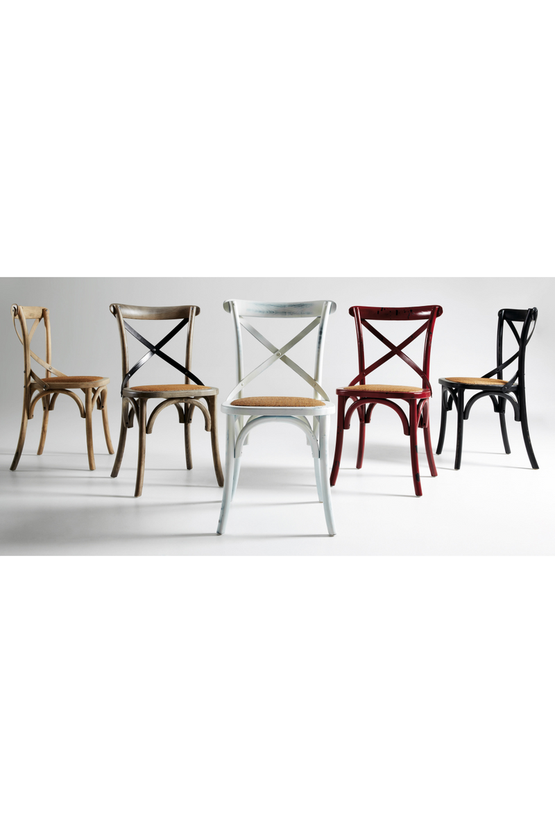 Black Rattan Dining Chairs (2) | La Forma Alsie | Woodfurniture.com