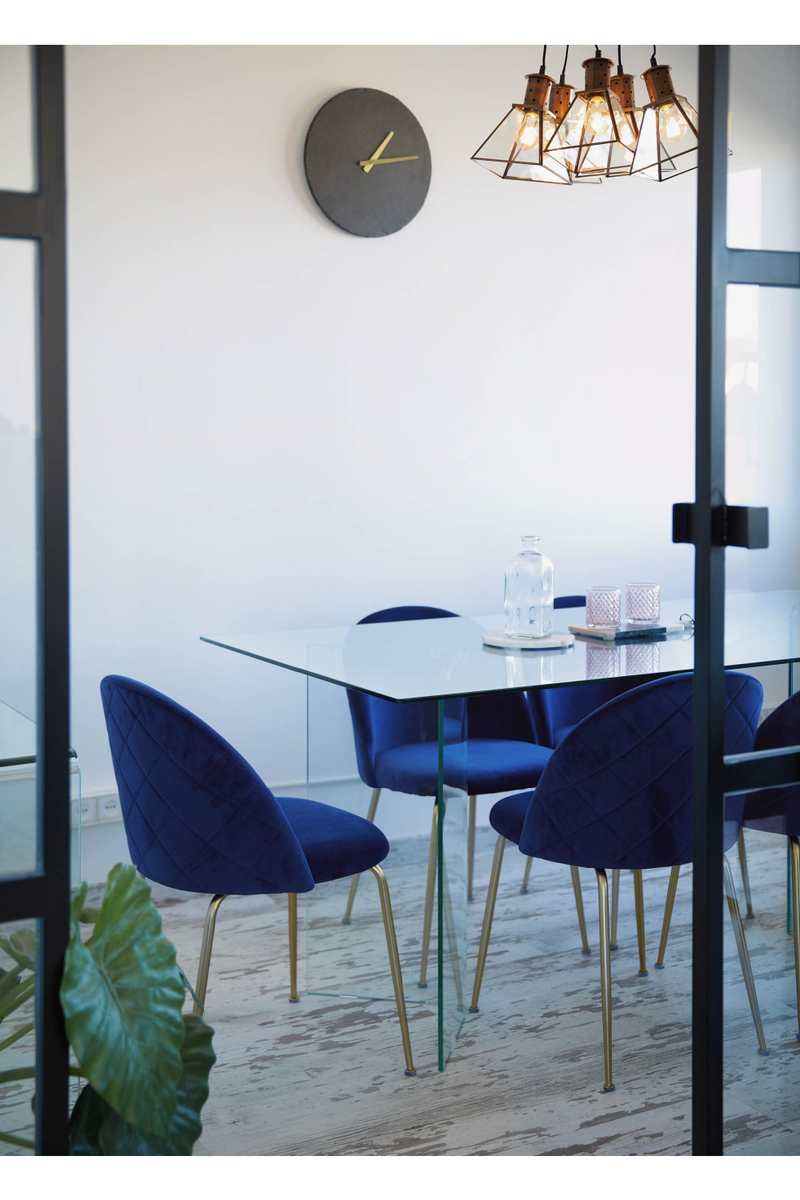 Clear Glass Dining Table | La Forma Burano | Woodfurniture.com