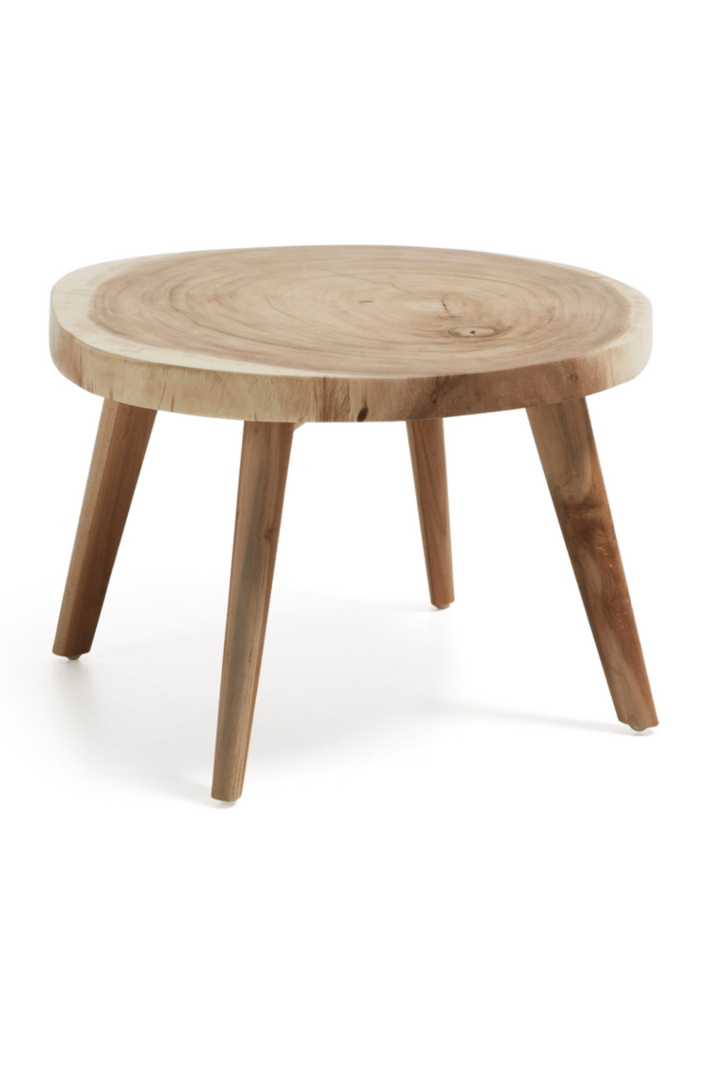 Suar Wood Slab Coffee Table (2) | La Forma Wellcres | Woodfurniture.com