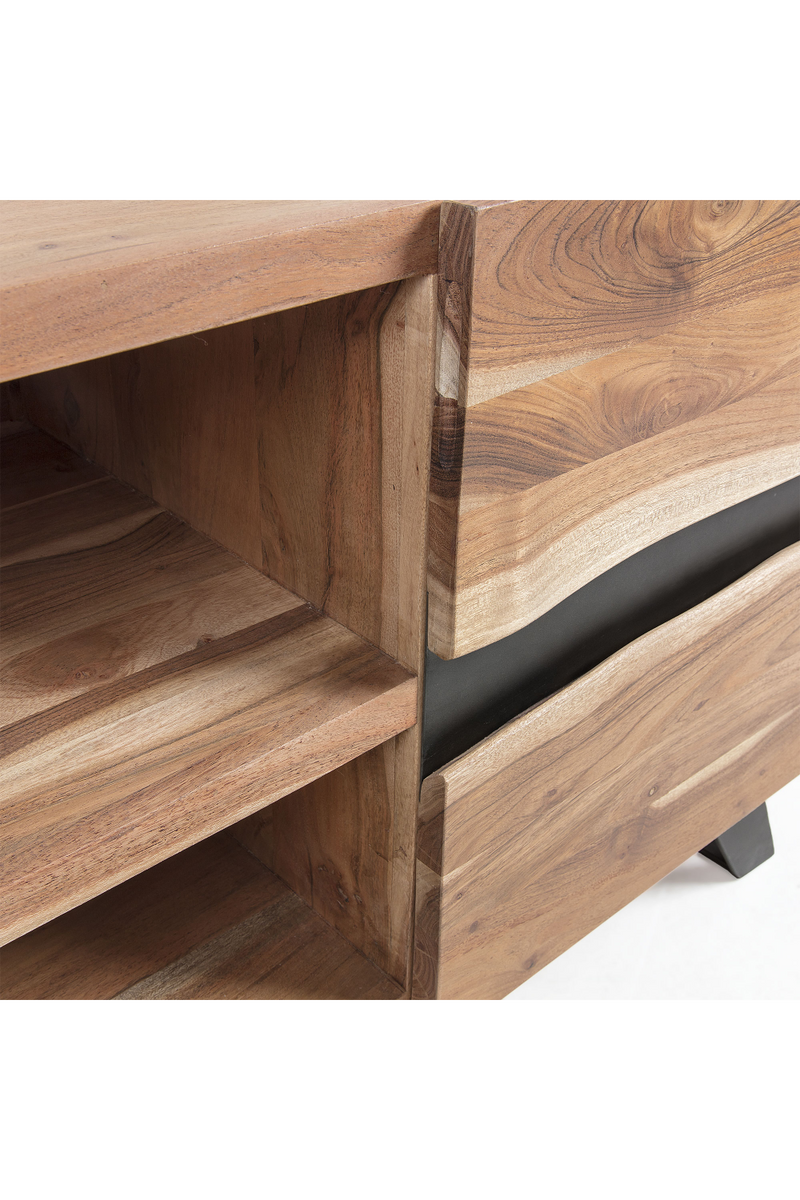 Acacia Wood TV Cabinet | La Forma Uxia | Woodfurniture.com