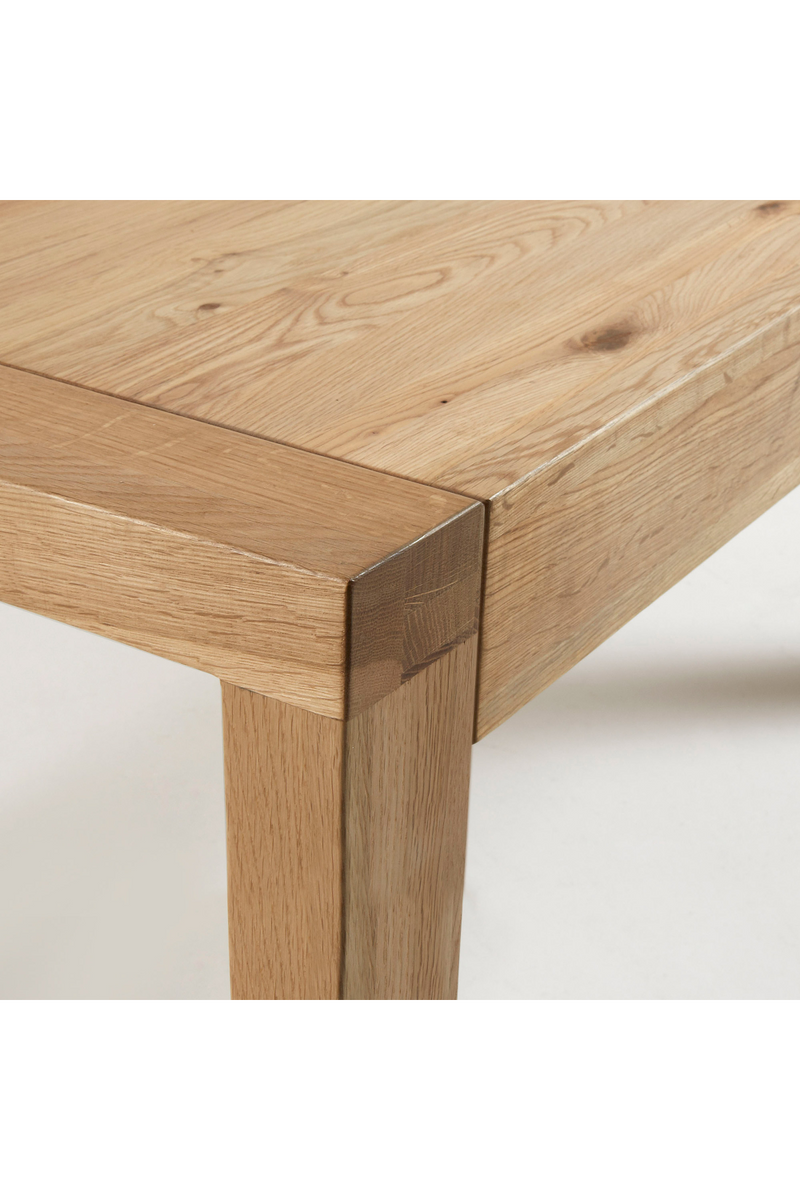 Natural Oak Extendable Dining Table | La Forma Briva | Woodfurniture.com