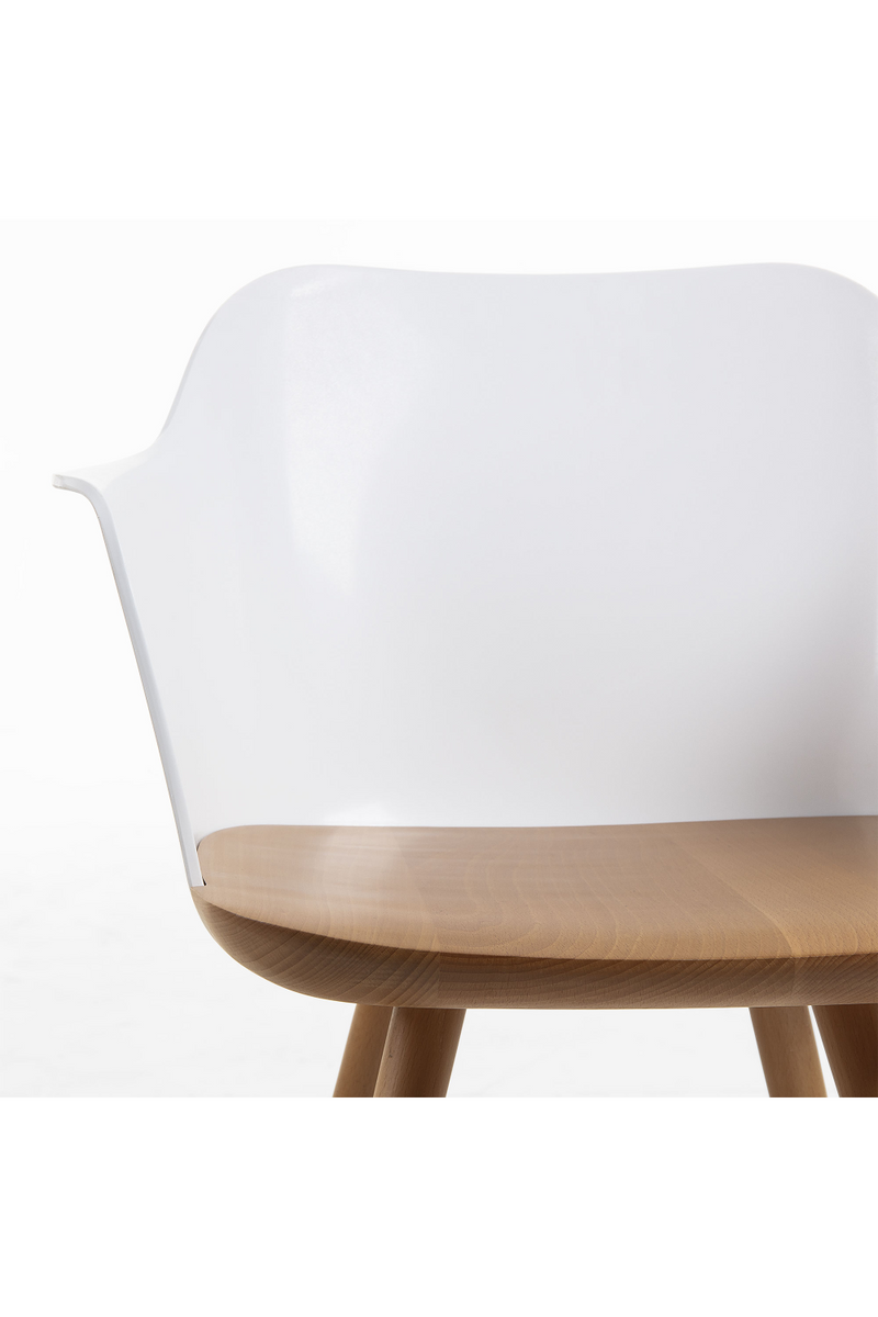 Natural Wooden Acrylic Chairs (2) | La Forma Bjrog | Woodfurniture.com