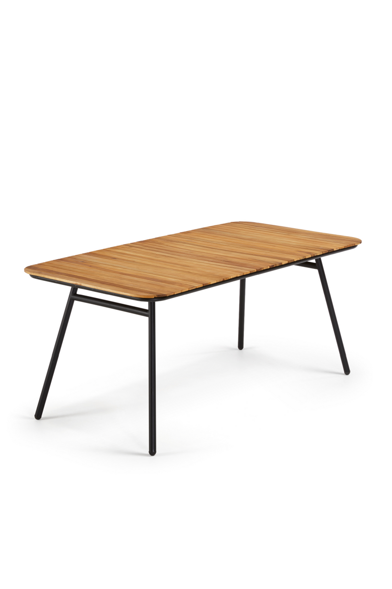 Wooden Indoor/Outdoor Dining Table | La Forma Soumaya | Woodfurniture.com