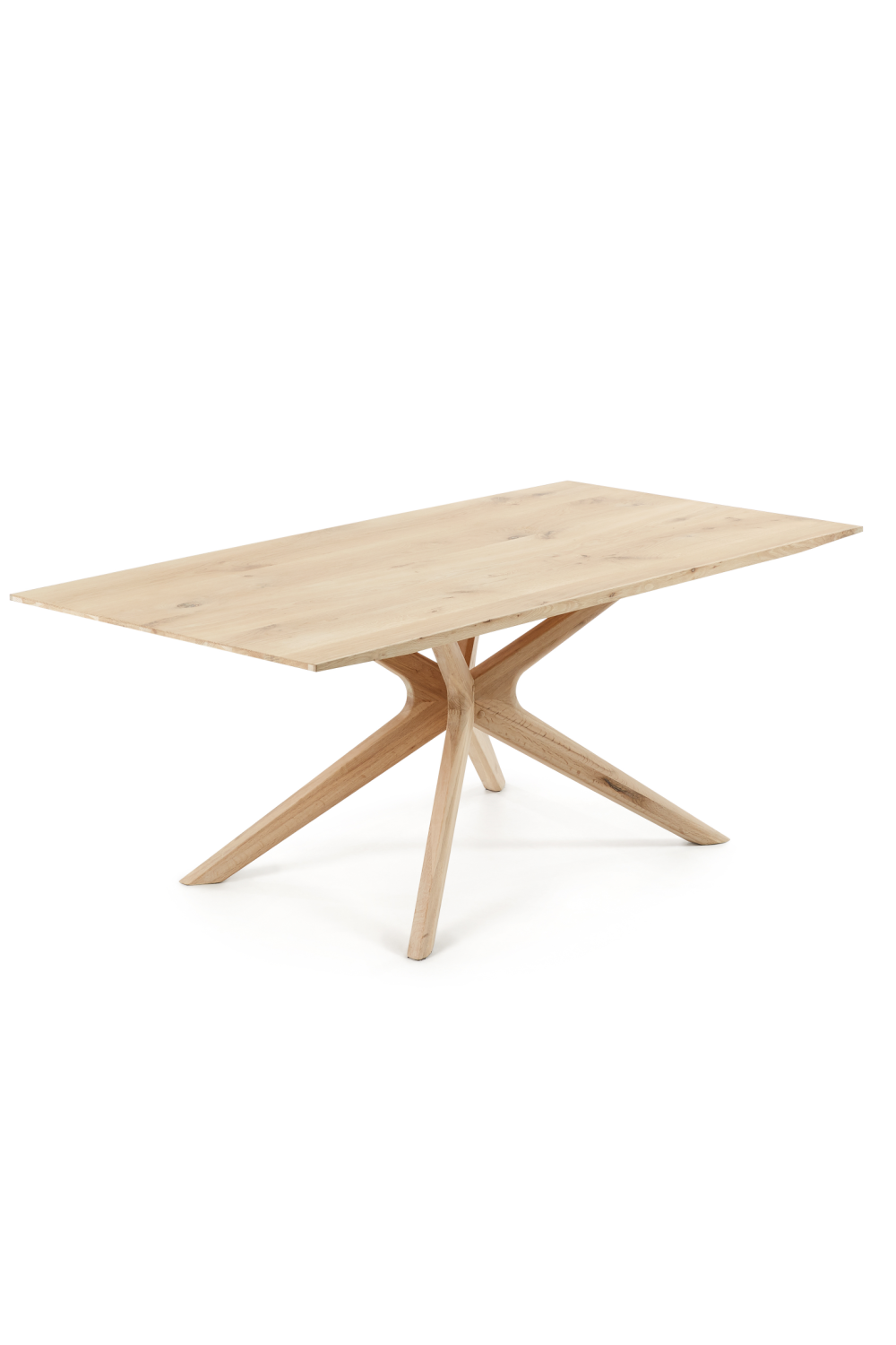 Oak White Wash Dining Table | La Forma Armande | Woodfurniture.com