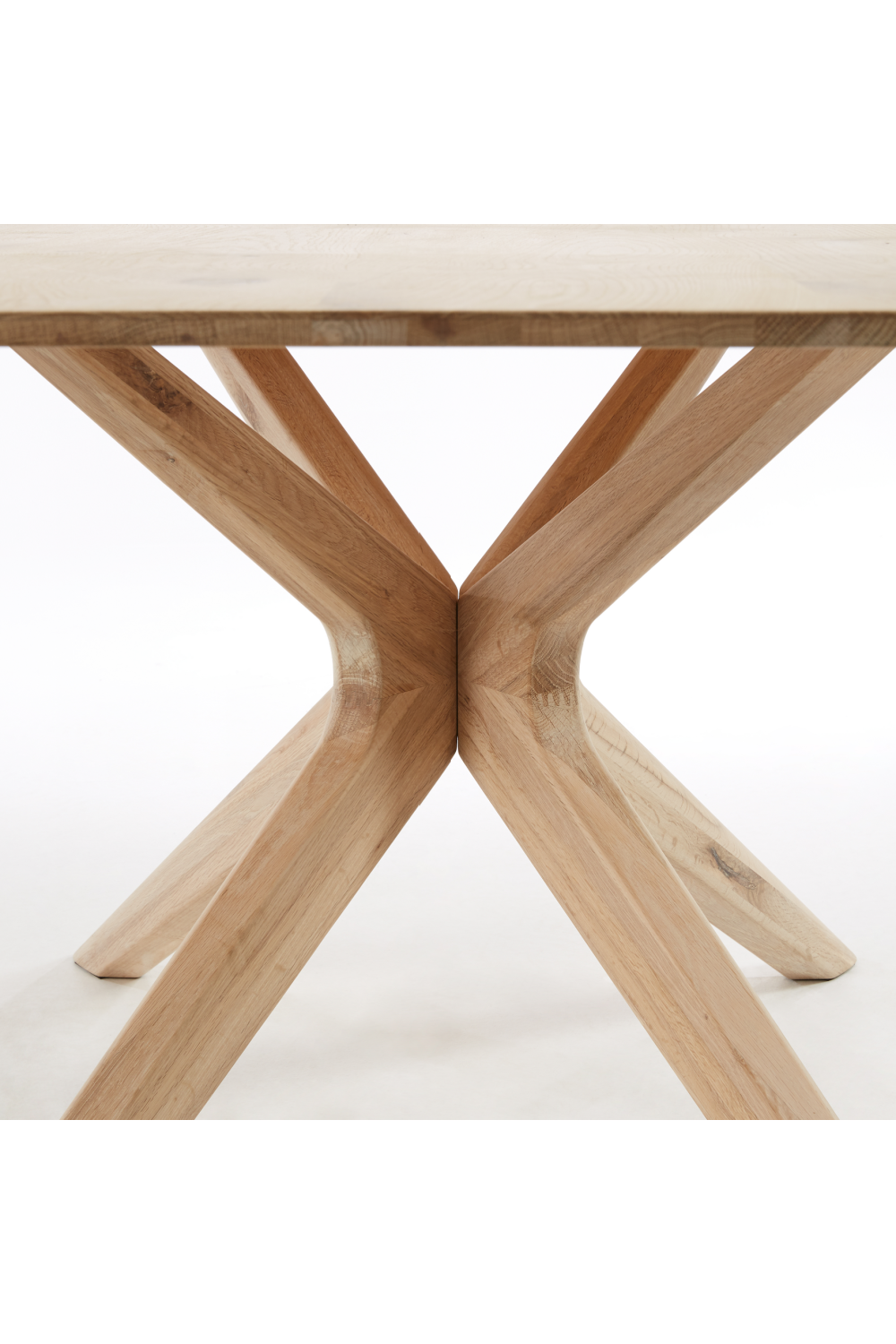 Oak White Wash Dining Table | La Forma Armande | Woodfurniture.com