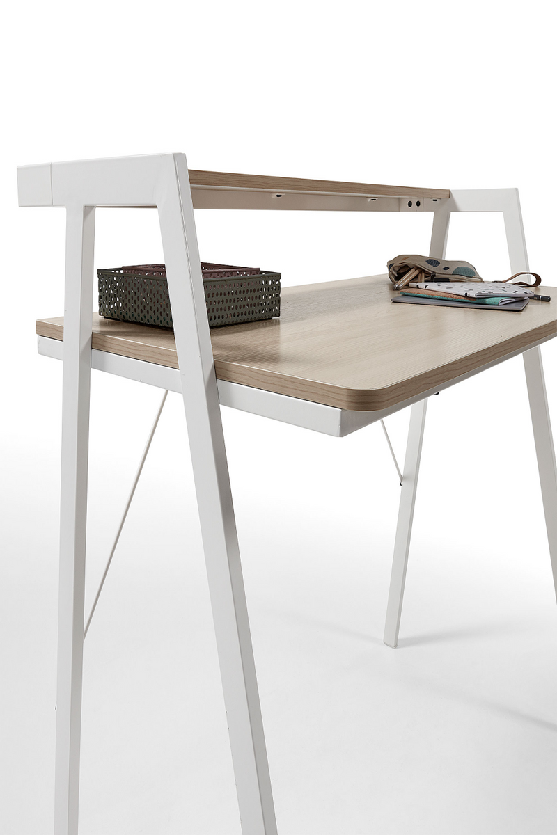 Natural Wooden Rack Desk | La Forma Aarhus | Woodfurniture.com