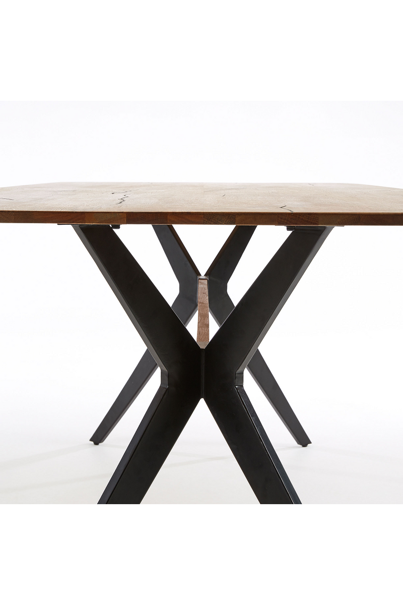 Natural Aged Wood Dining Table | La Forma Amethyst | Woodfurniture.com