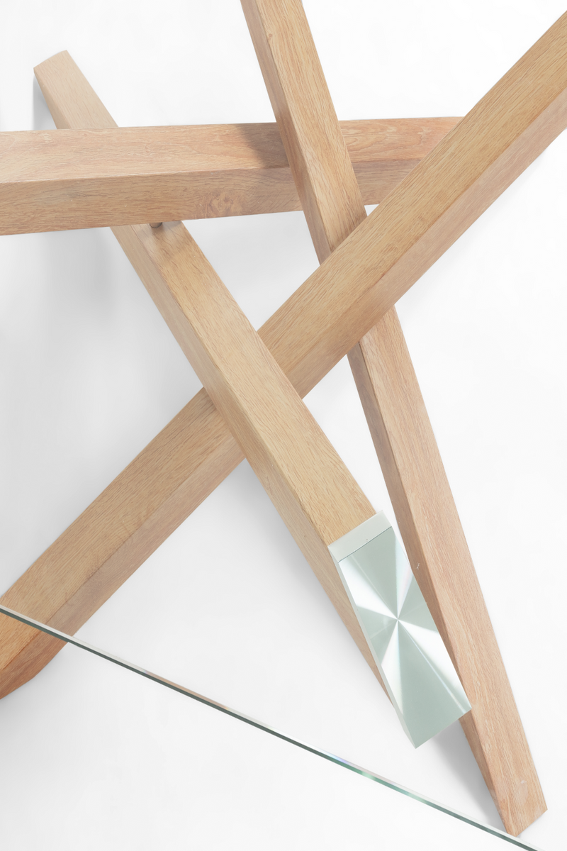 Glass Top Coffee Table | La Forma Kamido | Woodfurniture.com