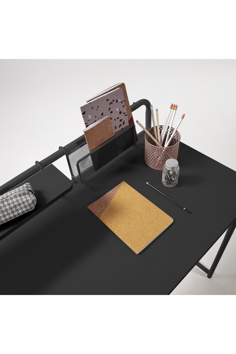 Black Melamine Desk | La Forma Foreman | Woodfurniture.com