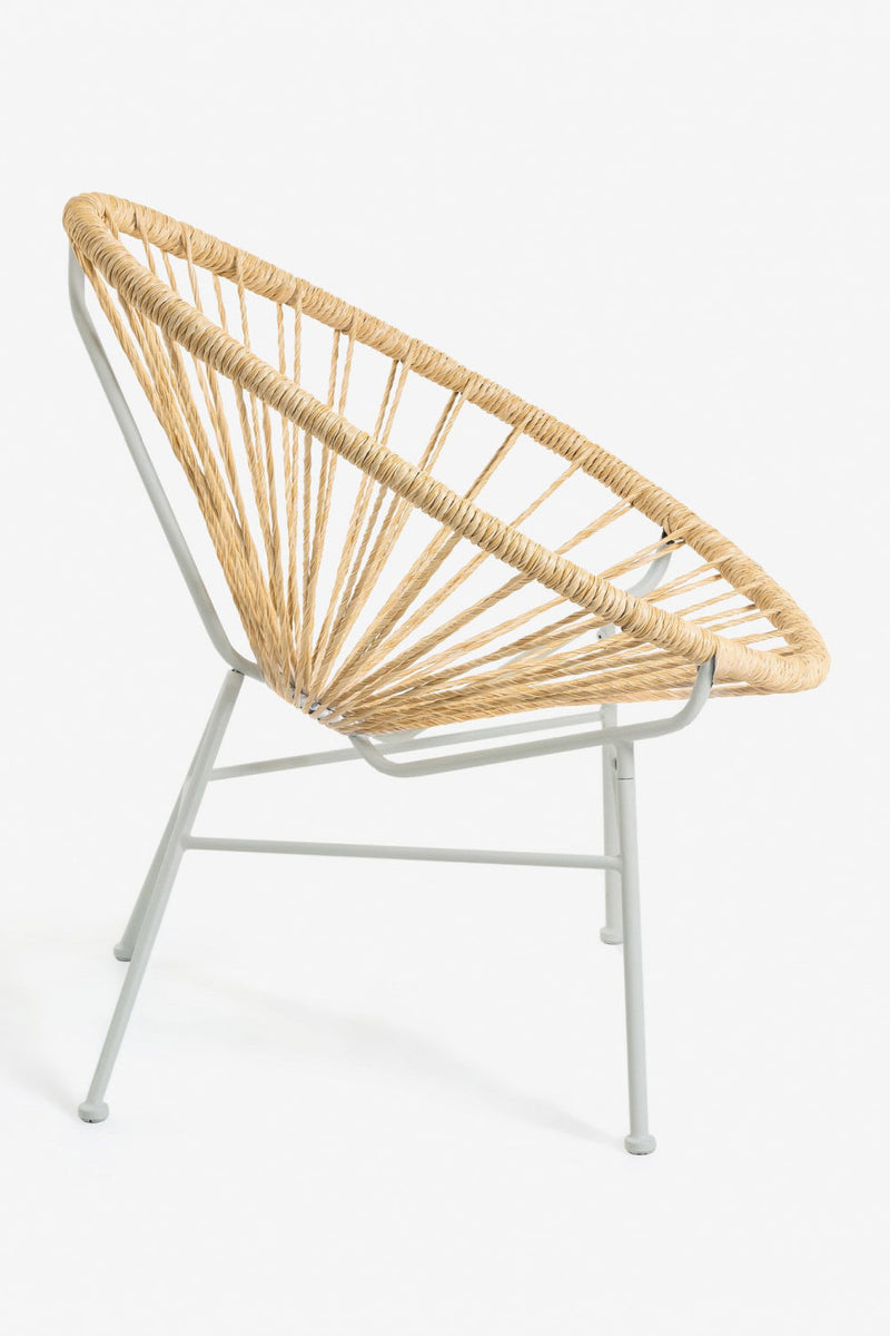 Modern Hand-Plaited Cord Armchair | La Forma Samantha | Oroatrade.com