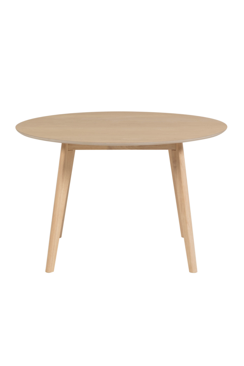 Round Rubber Tree Dining Table | LaForma Batilde | Woodfurniture.com