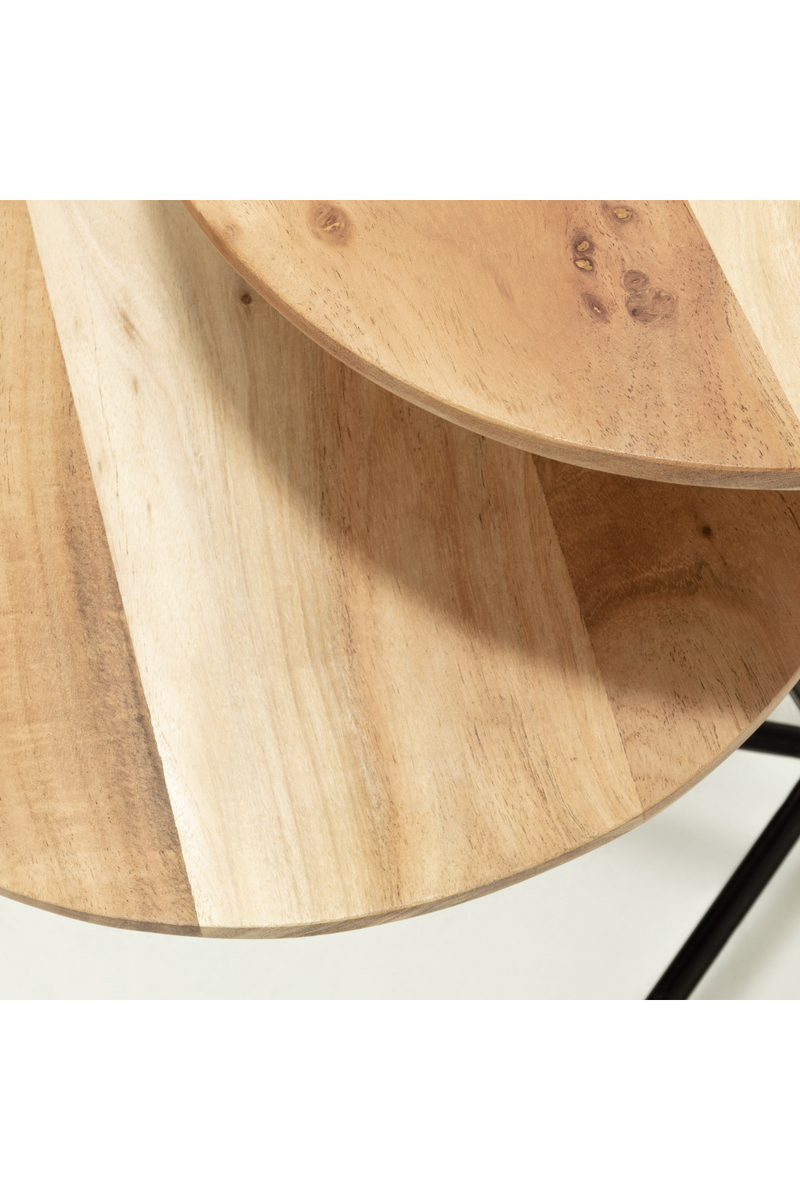 Round Wooden Side Tables | LaForma Asha | Woodfurniture.com