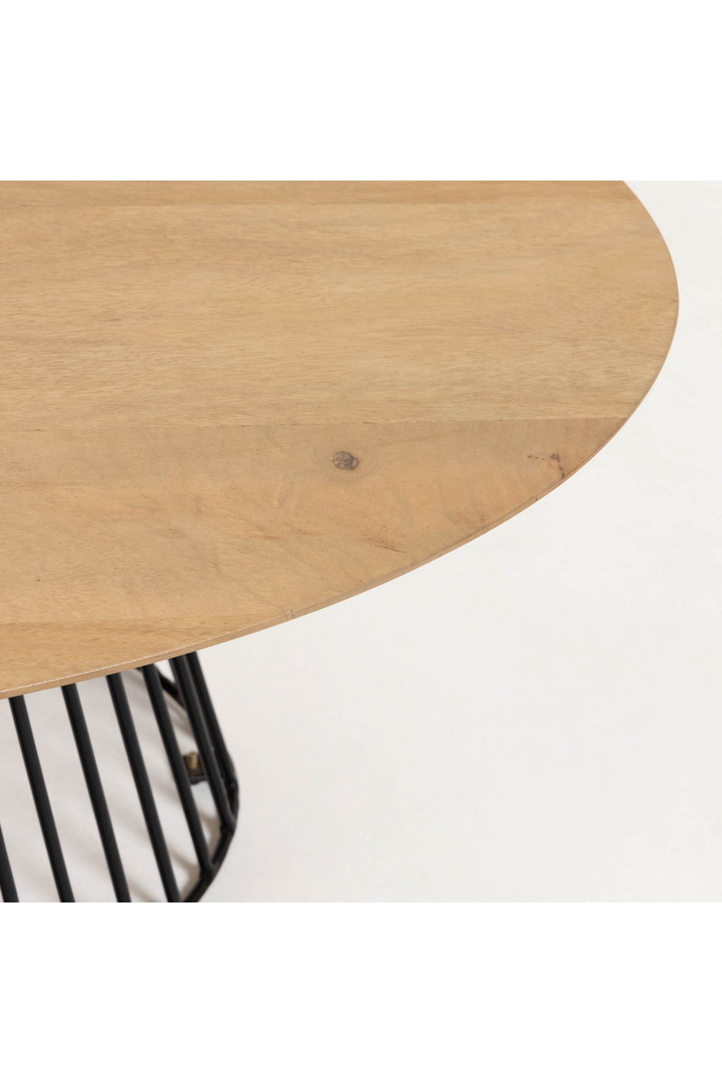 Oval Wooden Top Coffee Table | La Forma Leska | Woodfurniture.com