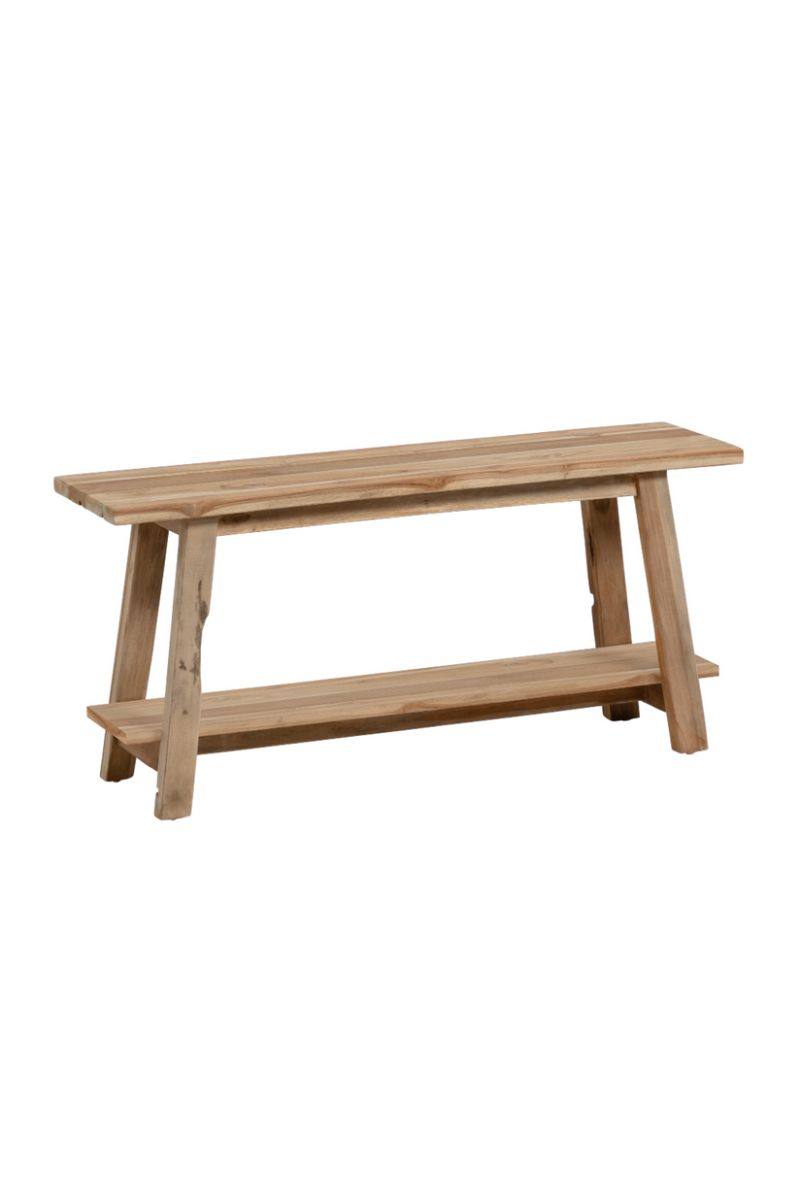 Teak Wooden Indoor/Outdoor Bench | La Forma Safara | Woodfurniture.com