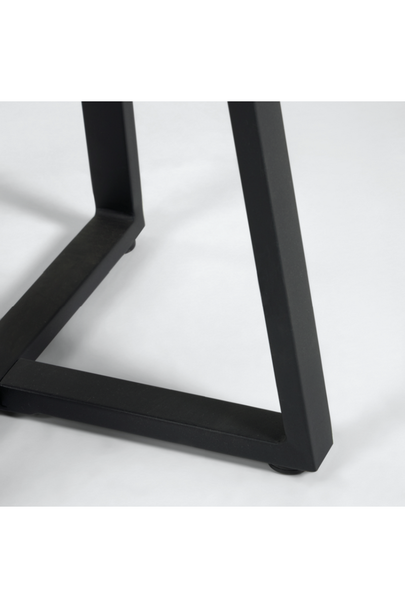 Black Terrazzo Round Outdoor Table | La Forma Tella | Woodfurniture.com