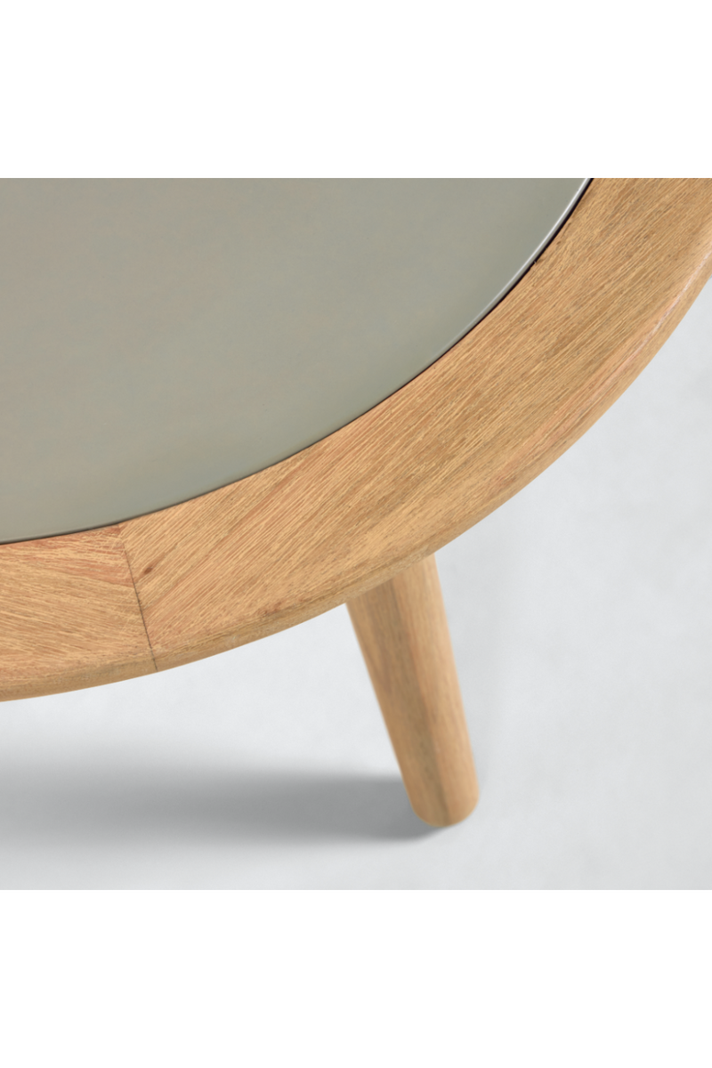 Oval Eucalyptus Wooden Coffee Table | La Forma Glynis | Woodfurniture.com