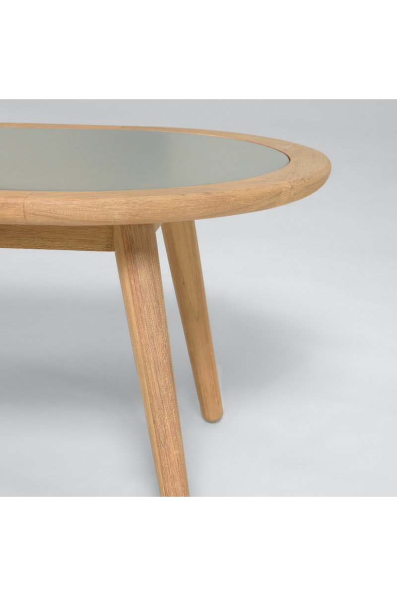 Oval Eucalyptus Wooden Coffee Table | La Forma Glynis | Woodfurniture.com