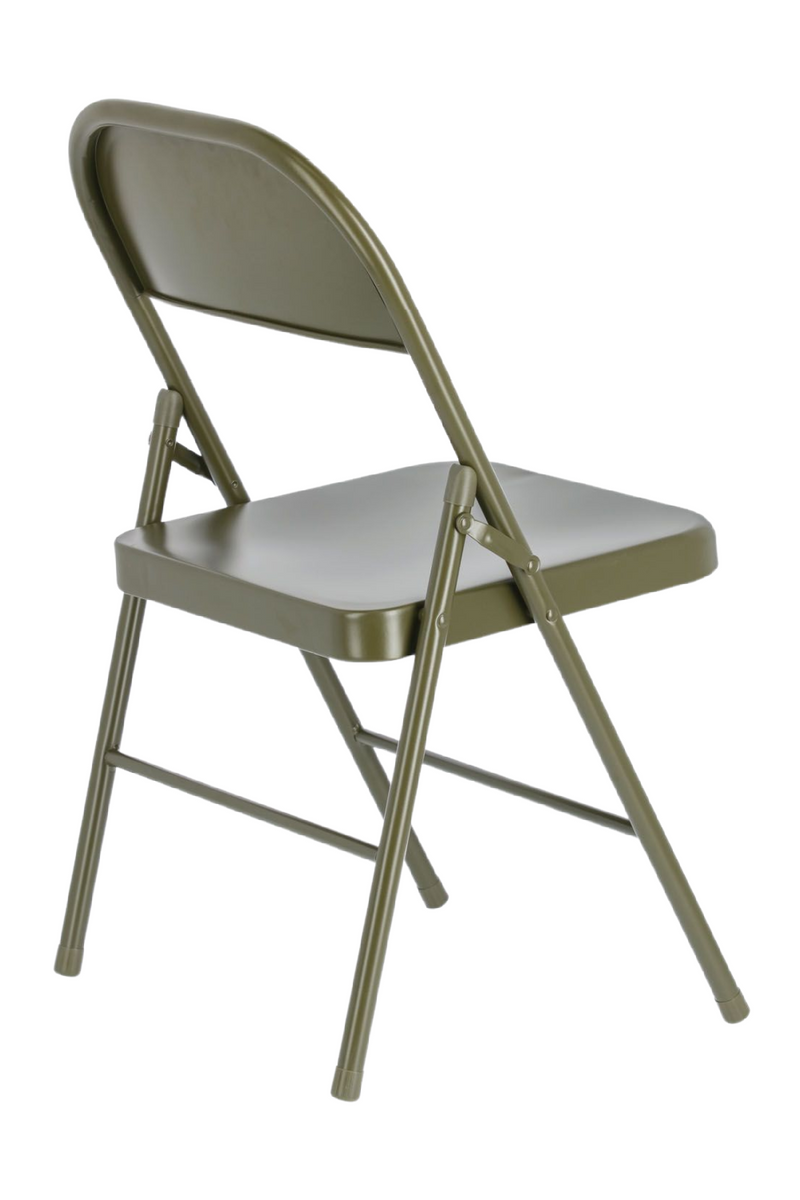 Green Metal Folding Chairs (2) | La Forma Aidana | Wood Furniture