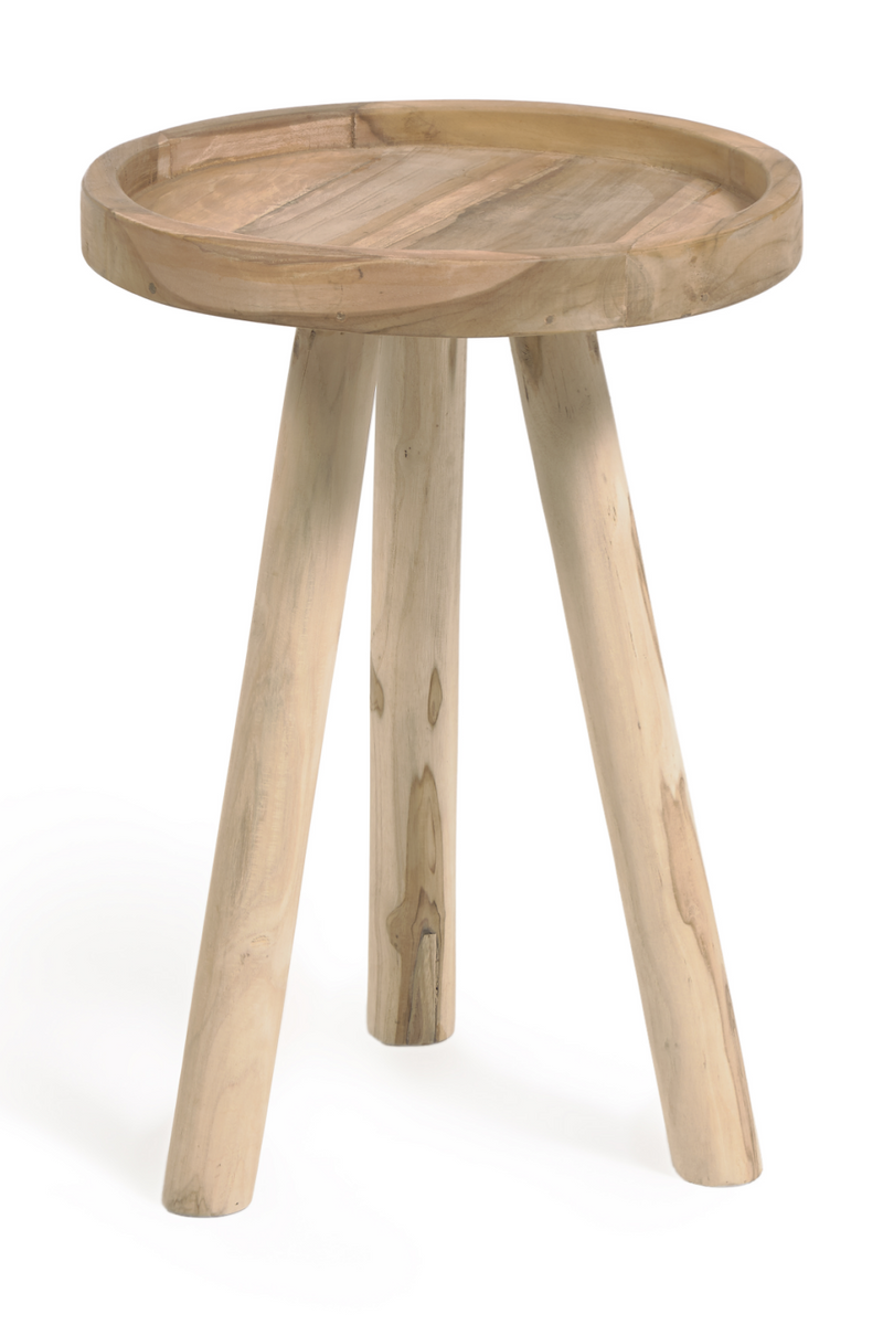 Round Tripod Side Table | La Forma Glenda | Woodfurniture.com